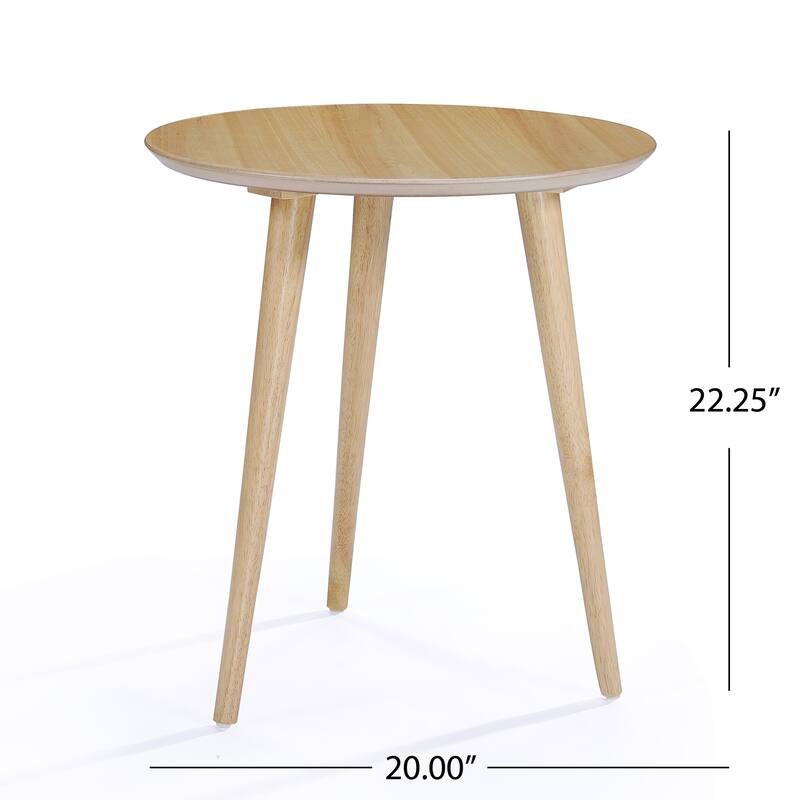Evie Wood End Table with Faux Wood Overlay by Christopher Knight Home - 20"L x 20"W x 22"H