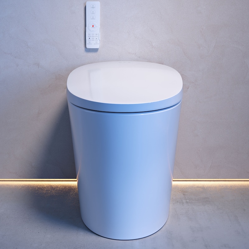 Viro V20 Smart Toilet 12" Rough-In ADA Height in White with Foam Shield, Integrated Tank, Auto Open/Close