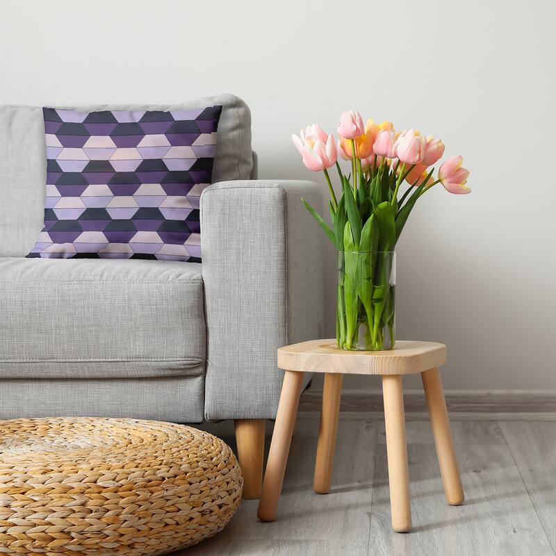 Hex Pattern Decorative Throw Pillow