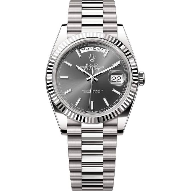 Rolex Pre-Owned Day-date Men's Watch - 40mm - Ice Blue