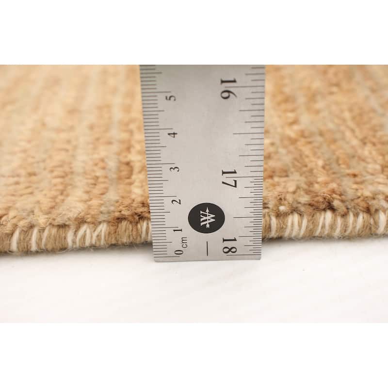 ECARPETGALLERY Hand-knotted Pak Finest Gabbeh Tan Wool Rug - 3'11 x 6'3