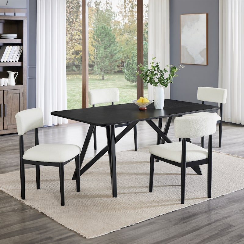 Roundhill Furniture Axler 5-Piece Dining Set
