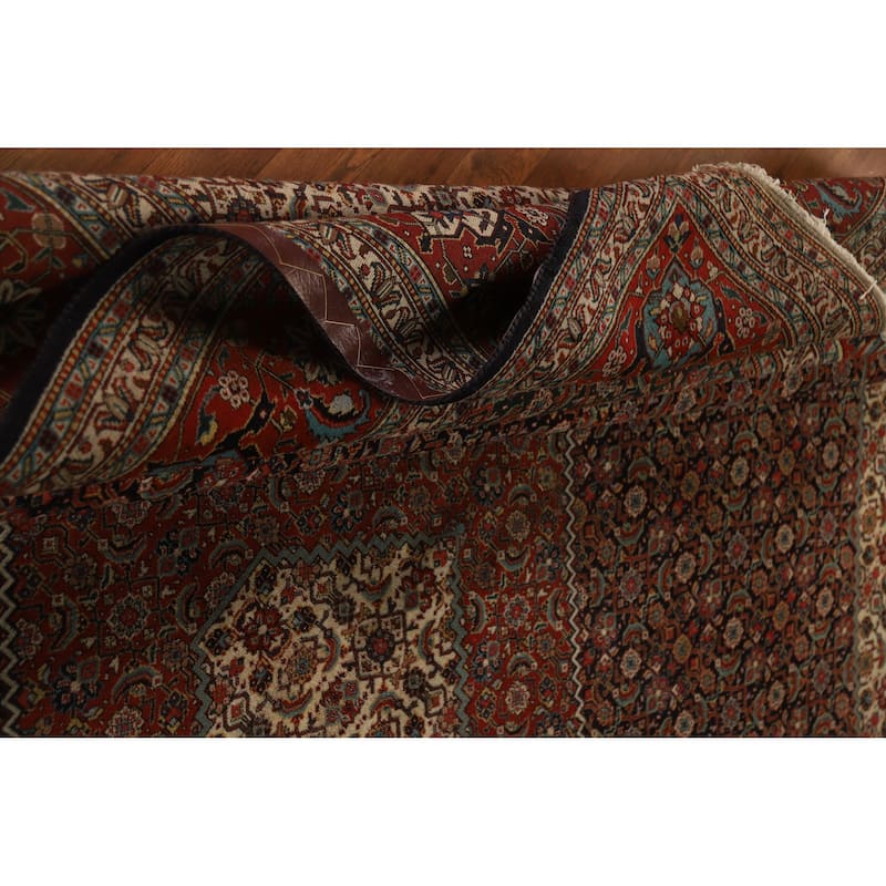 Vegetable Dye Tabriz Persian Vintage Rug Handmade Wool Carpet - 9'11" x 13'1"
