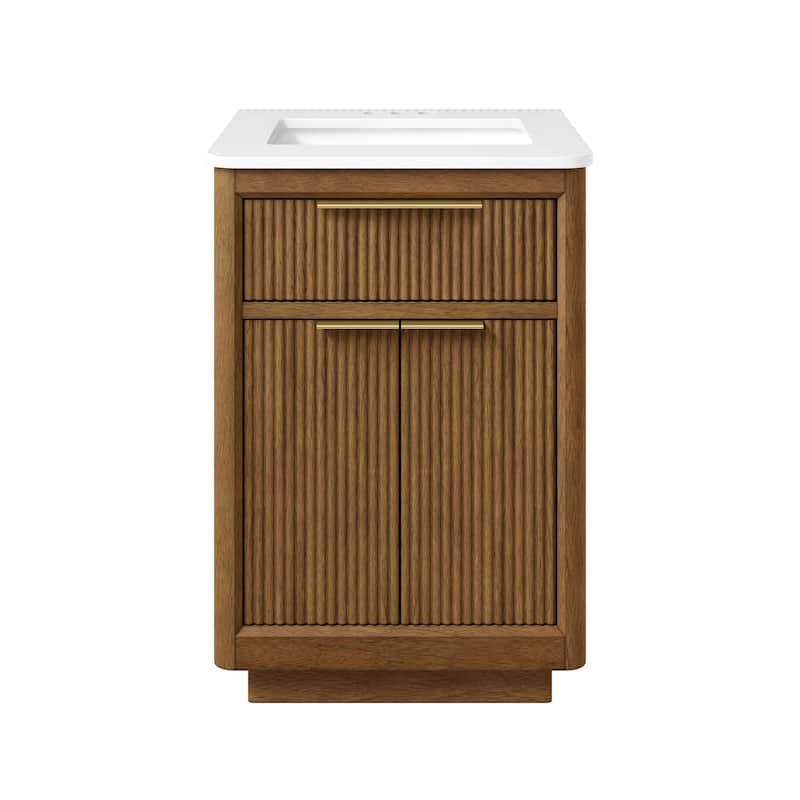 Xander Bathroom Vanity with White Engineered Stone Top