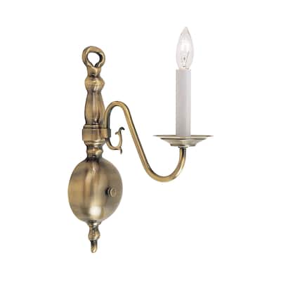 Livex Lighting Williamsburg Single Light 14" Tall Wall Sconce