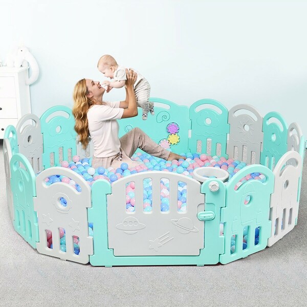 16 panel baby playpen