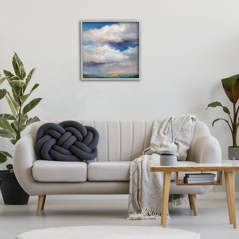 Stupell Restless White Clouds Framed Giclee Art Design By Karen Hale