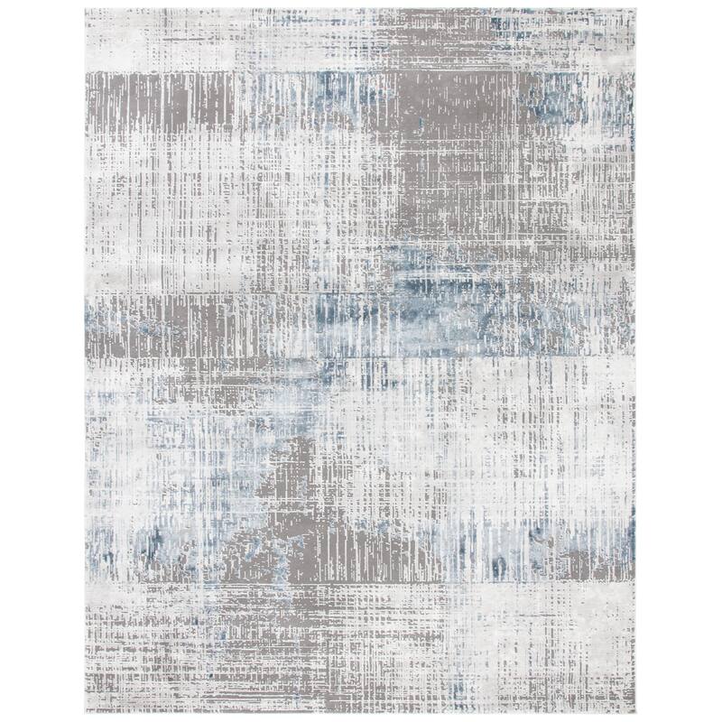 SAFAVIEH Craft Sadula Modern Abstract Rug - 8' x 10' - Grey/Blue