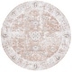 preview thumbnail 10 of 31, SAFAVIEH Baltimore Debra Machine Washable Shabby Chic Vintage Oriental Rug 6'7" Round - Ivory/Rust - Round