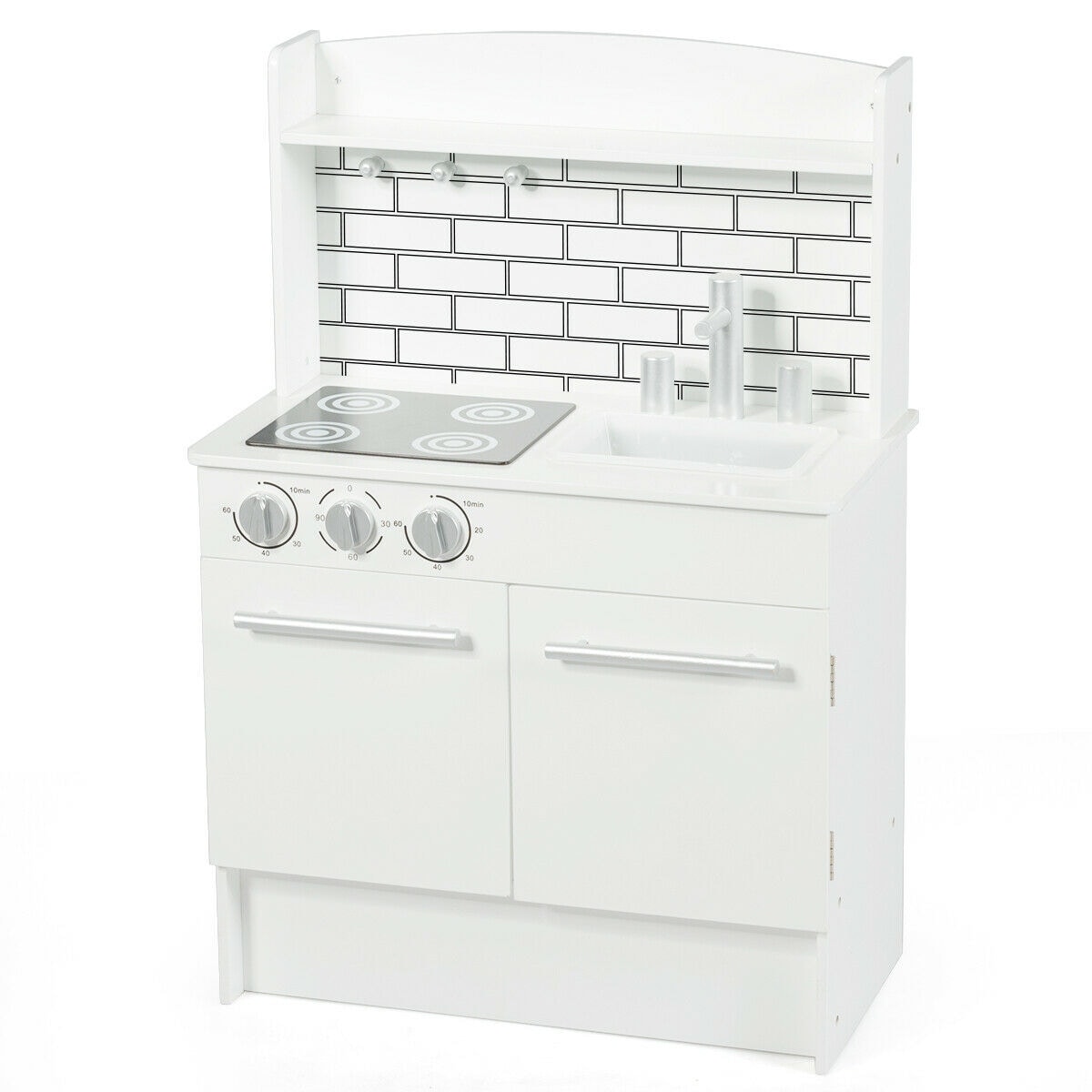 kids white wooden kitchen