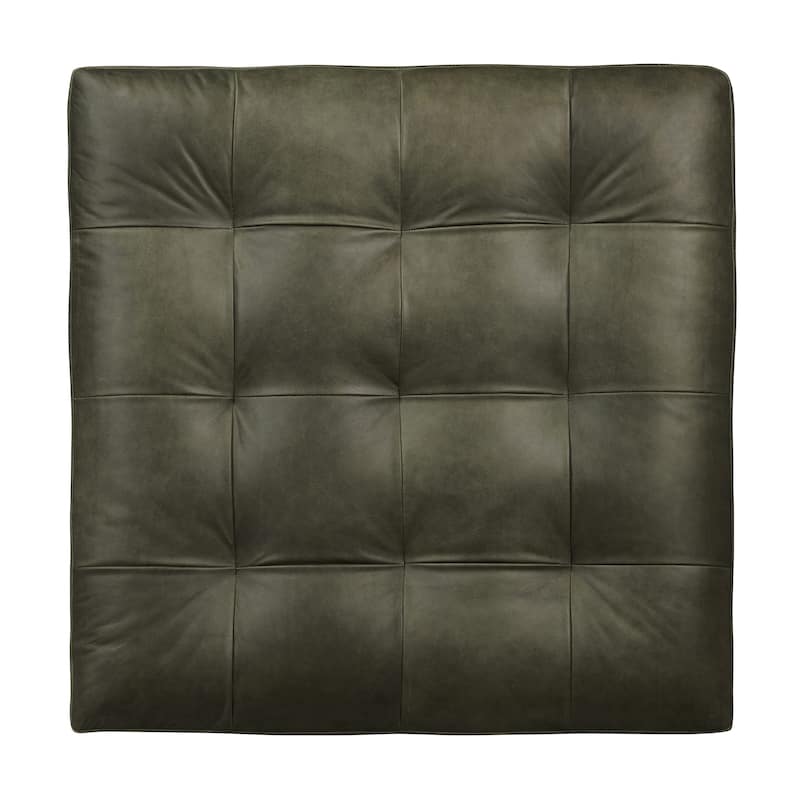 Poly & Bark Napa Ottoman - Full Grain Genuine Italian Leather
