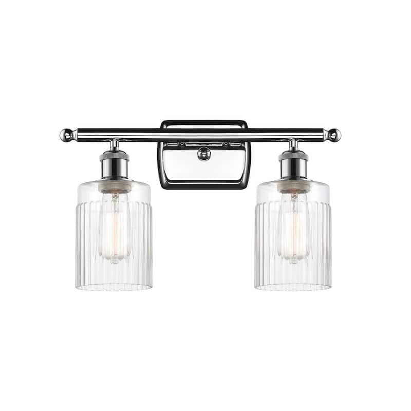 Innovations Lighting Hadley 2 Light 16" Wide Bathroom Vanity Light - Polished Chrome / Clear