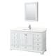 Option White / Giotto Quartz Top / Polished Chrome