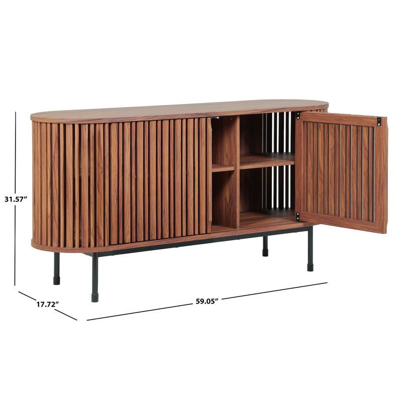 SAFAVIEH Home Enid Large 2-Door Sideboard - 59"W x 18"D x 31"H