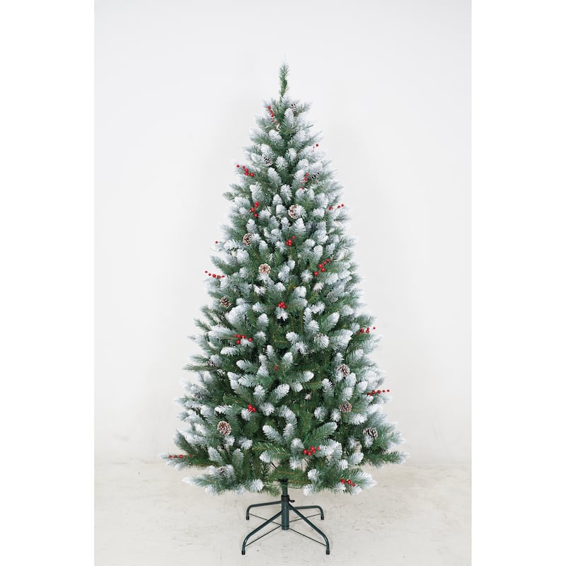 6FT Christmas Tree, Artificial Prelit Pencil Tree, Easy Assemble