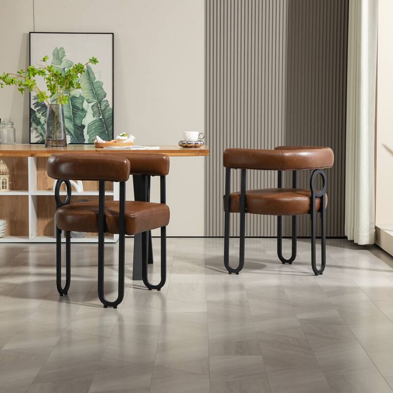 Contemporary Designed Upholstered Accent Chair set of 2