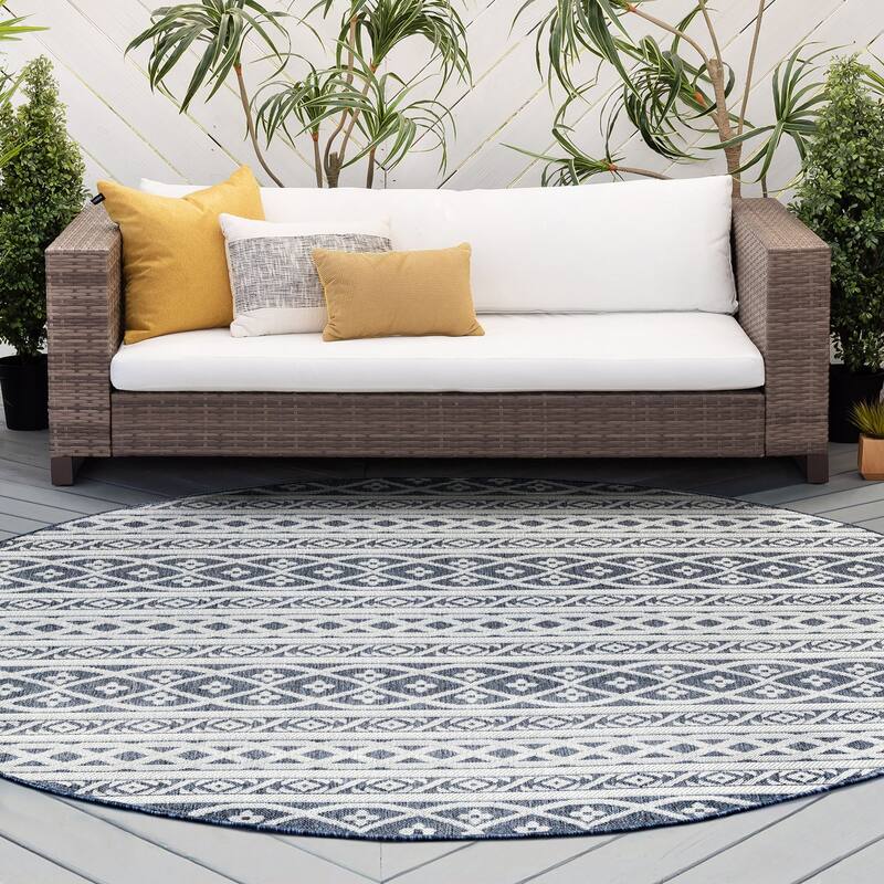 Vision Coastal Stripe Indoor/Outdoor Area Rug