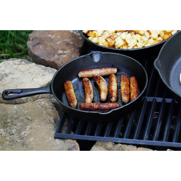 Pre-Seasoned Cast Iron Skillet 2-Piece Set (8-Inch and 12-Inch)