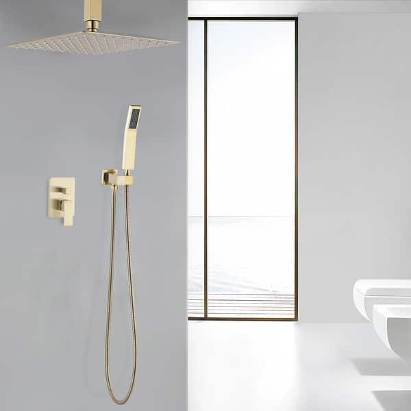 24"Square Stainless Steel Shower Head Rain Shower Top Sprayer Bathroom Faucet 24"Square Stainless Steel Shower Head Rain Shower Top Sprayer Bathroom Faucet