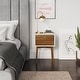 preview thumbnail 39 of 82, Nathan James Harper 2-Drawer Mid-Century Side Table
