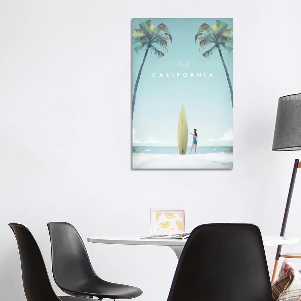 iCanvas "Surf California" by Henry Rivers Canvas Print