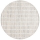 preview thumbnail 50 of 59, SAFAVIEH Handmade Abstract Damhnait Contemporary Wool Rug 6' Round - Silver/Ivory - Round