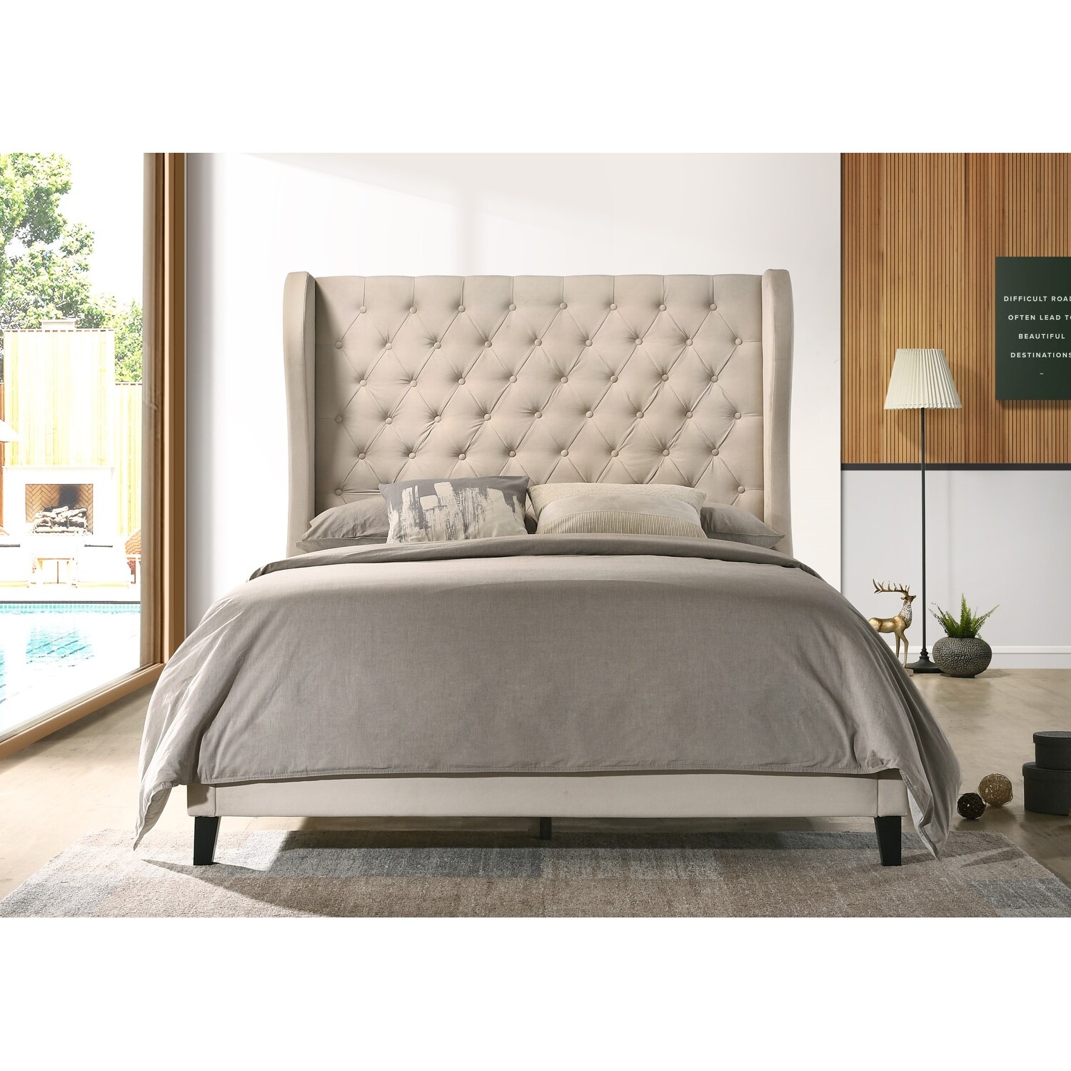 ¥ELLOW BUCKS & PLAYSSON City View ASHLEY FURNITURE Covetown Queen Panel Bed, Dresser and