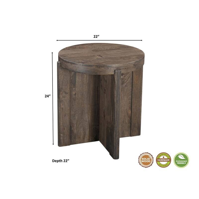 Willow 2-piece Solid Wood Living Room Table Set