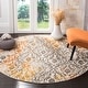 preview thumbnail 2 of 18, SAFAVIEH Madison Janick Distressed Vintage Boho Rug 4'  x  4' - Cream/Orange - Runner/Round