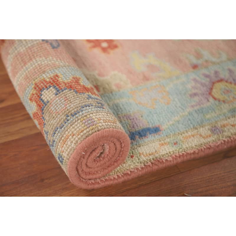 Oushak Accent Rug Hand-Knotted Wool Carpet - 2'7" x 5'10"