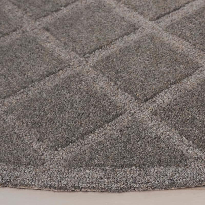 SAFAVIEH Handmade Genre Abstract Trellis Mid-Century Modern Wool Rug