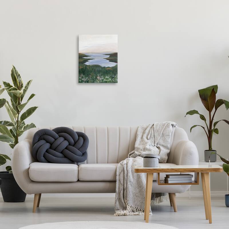 Stupell Peaceful Greenery by Lake Canvas Wall Art Design By Nikita Jariwala