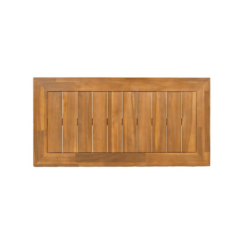 Christopher Knight Home - Mia 4-Pieces Acacia Wood Patio Chat Set