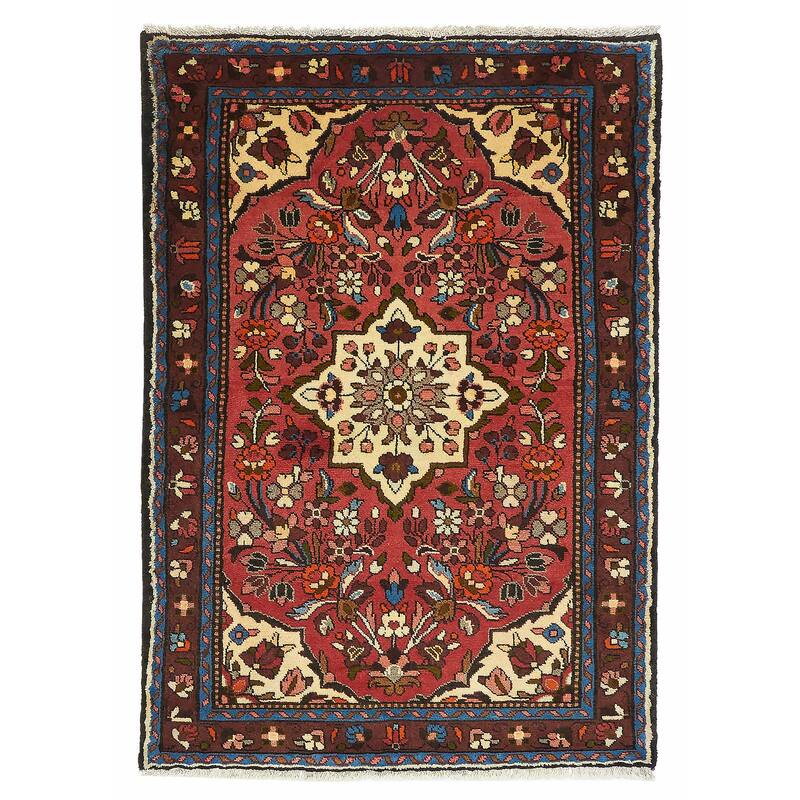 ECARPETGALLERY Hand-knotted Anadol Red Wool Rug - 3'4 x 4'10