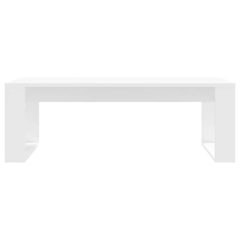 vidaXL Coffee Table White/Black/Brown Oak/Smoked Oak 40.2"x19.7"x13.8" Engineered Wood - 40.2" x 19.7" x 13.8"