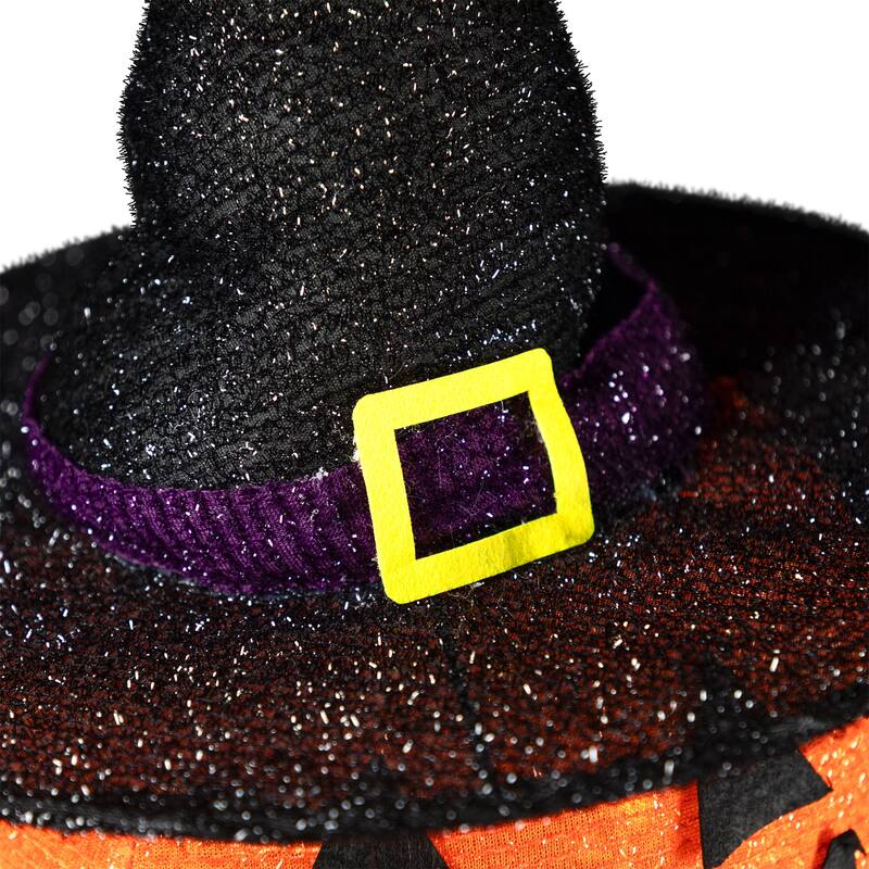 34" Pop-up Jack-O-Lanterns Witch's Hat Outdoor Halloween Decoration