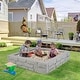 preview thumbnail 25 of 27, Costway Kids Sandbox with Cover Bottom Liner Backyard Beach HDPE - See Details