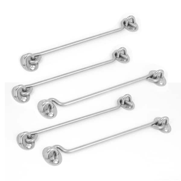 Renovators Supply Wrought Iron Cabin Eye Hooks for Doors, Gates and Sheds Set of 3