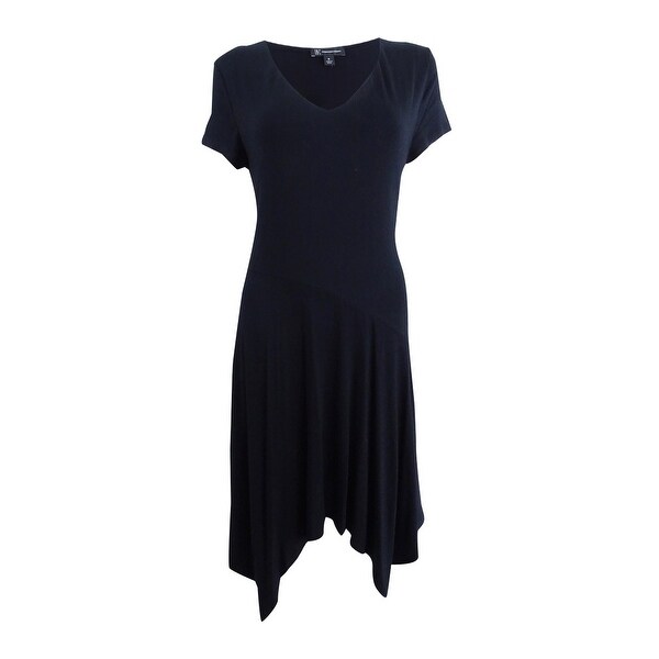 black handkerchief hem dress