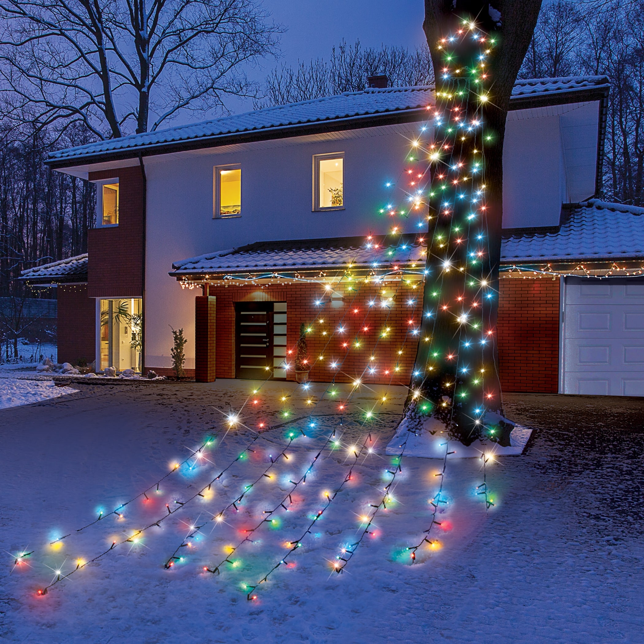 Solar Powered Star with 8 Light Strings 320 LED Lights NO SIZE On Sale Bed Bath Beyond 38986307