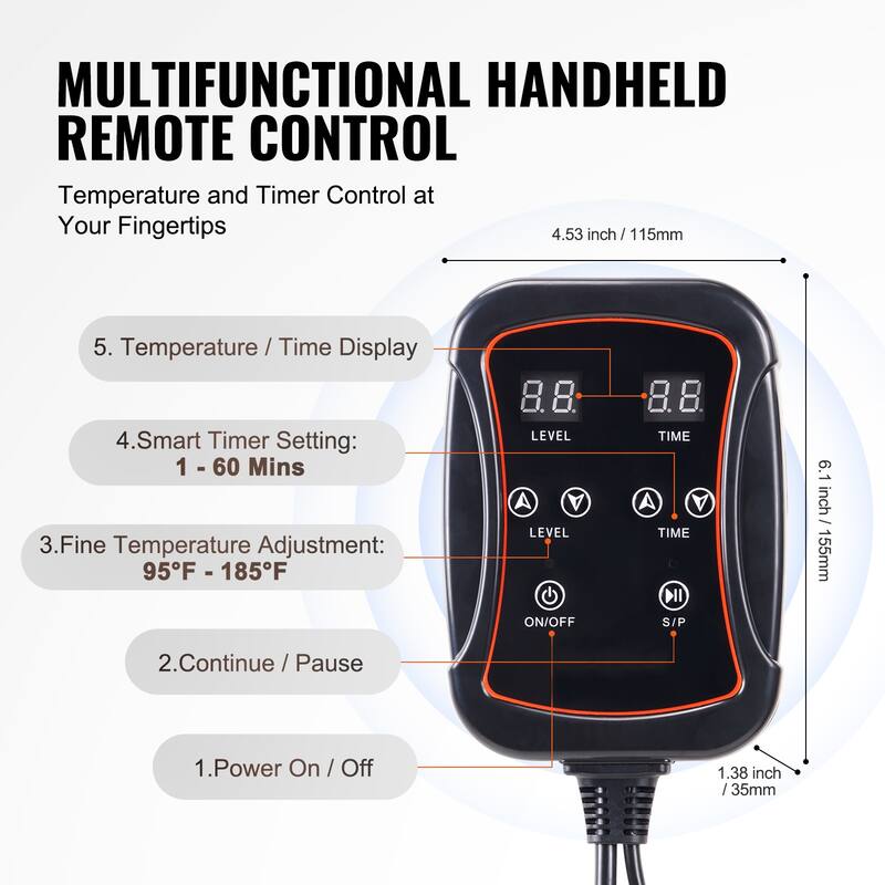 Sauna Blanket for Detoxification Therapy Stones & Carbon Fiber Heating