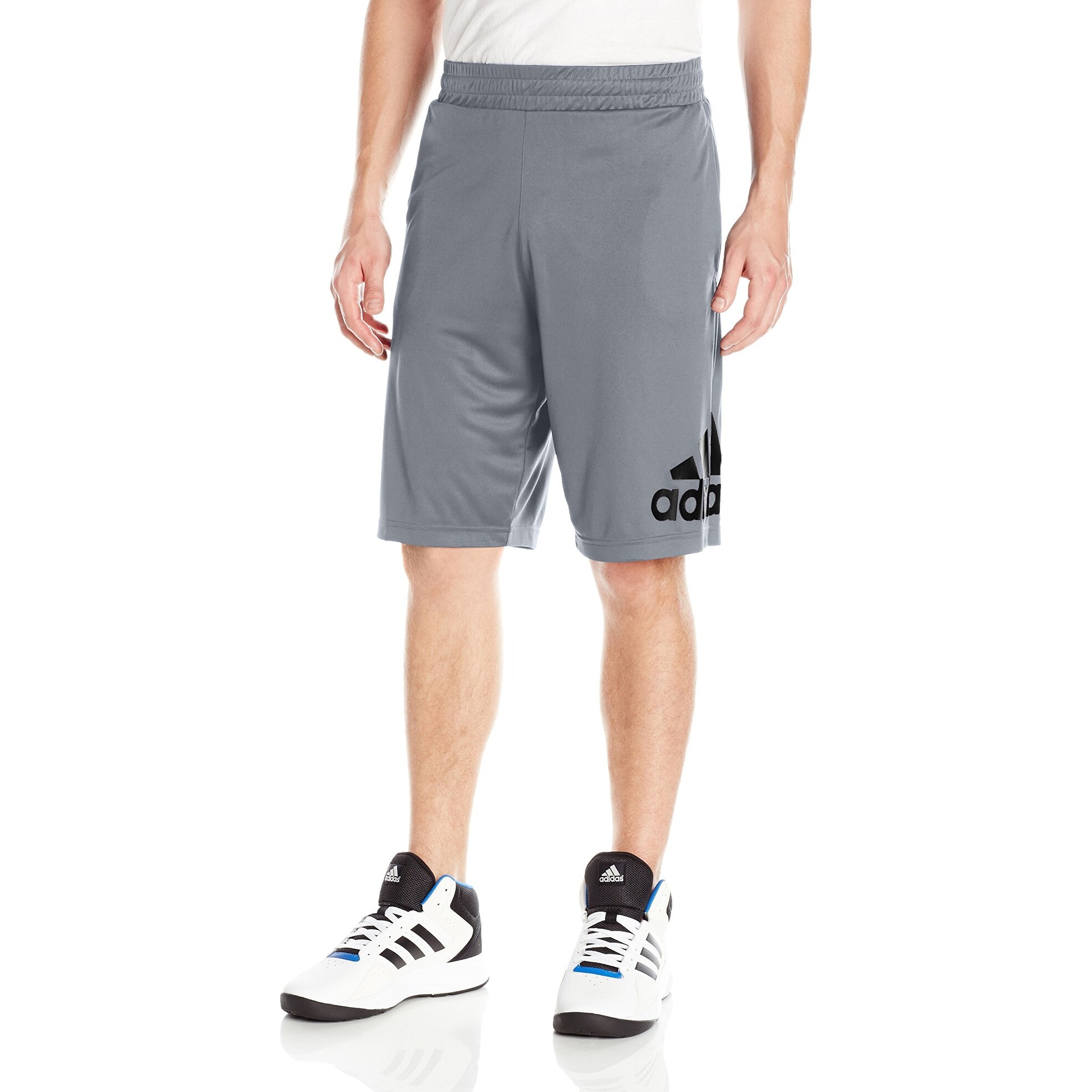 Shop Adidas Mens Small Pull On Drawstring Basketball Shorts Free