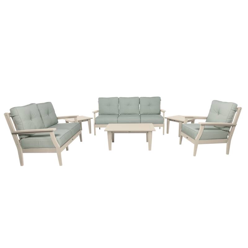 HIGHWOOD Lehigh 6-Piece Grand Deep Seating Set - Canvas Seasalt