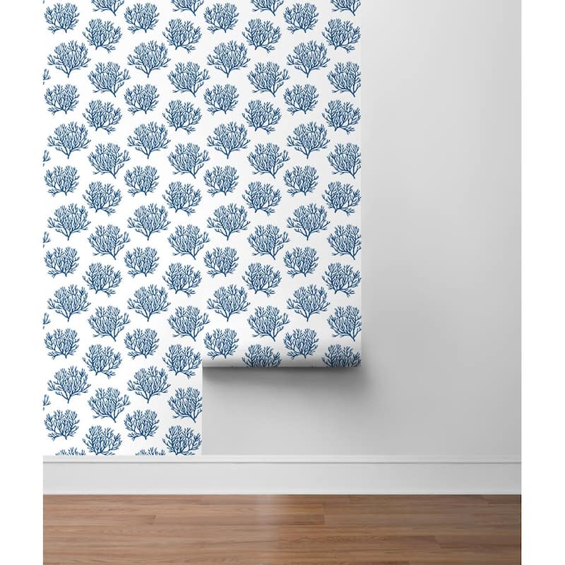 NextWall Coastal Coral Reef Peel and Stick Wallpaper