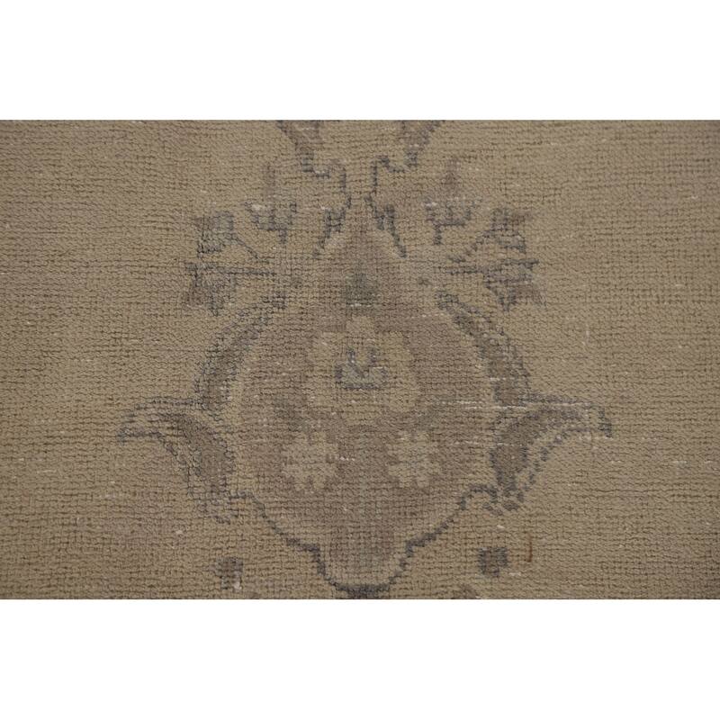 Hand Knotted Oriental 100% Wool Carpet Traditional Floral Beige & Ivories Tabriz Area Rug - 12' 6'' X 9' 6''