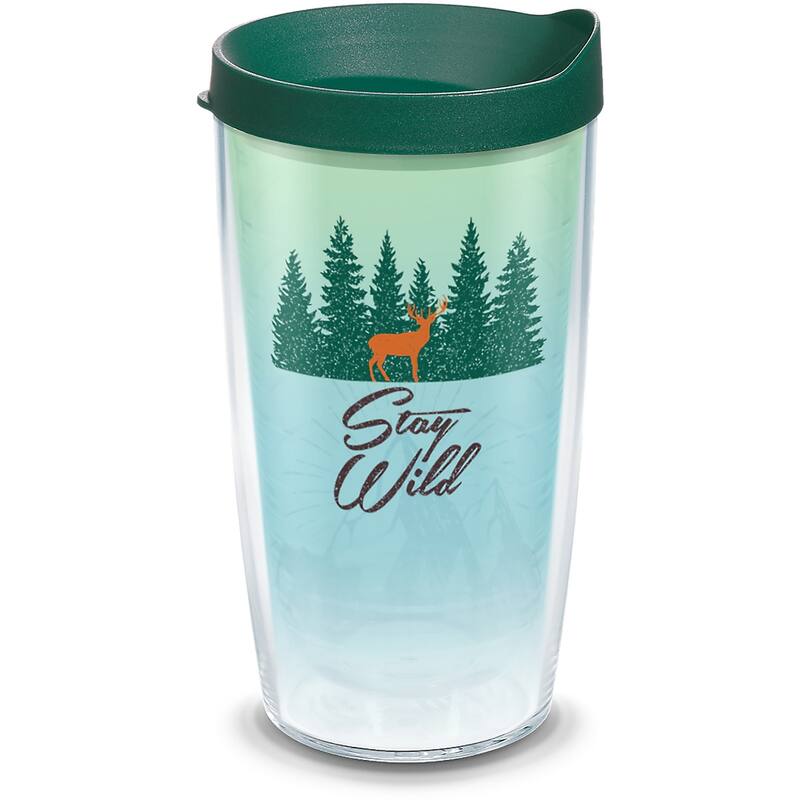 Tervis Stay Wild Made in USA Double Walled Insulated Travel Tumbler, Classic - 16oz