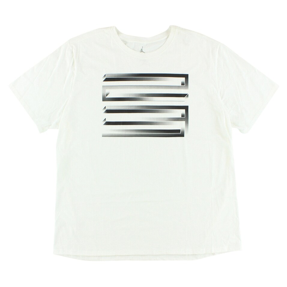 Shop Jordan Mens Retro 11 Illusion T Shirt White White Black