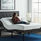 preview thumbnail 3 of 4, Black Twin XL Steel Adjustable Bed Frame Base with Remote Control Perfect Addition to Any Bedroom