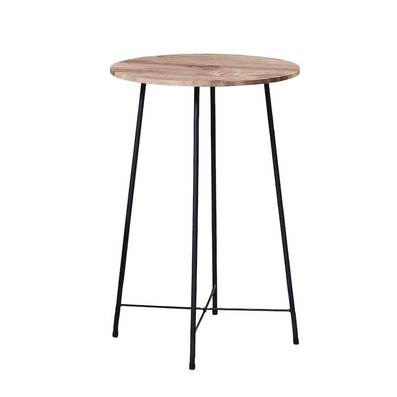Taomika, Bistro Pub Table Round Dining Table-Brown/Black/Coffee/Maple Color-Four Colors