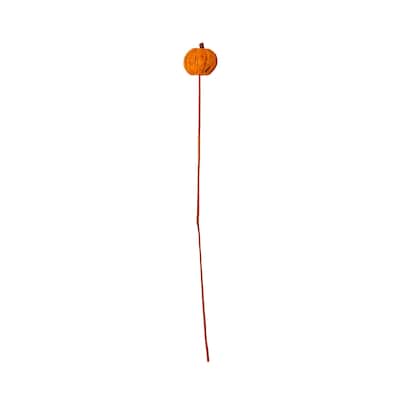 Orange Panna Pumpkin on Stem, Set of 12 - 25